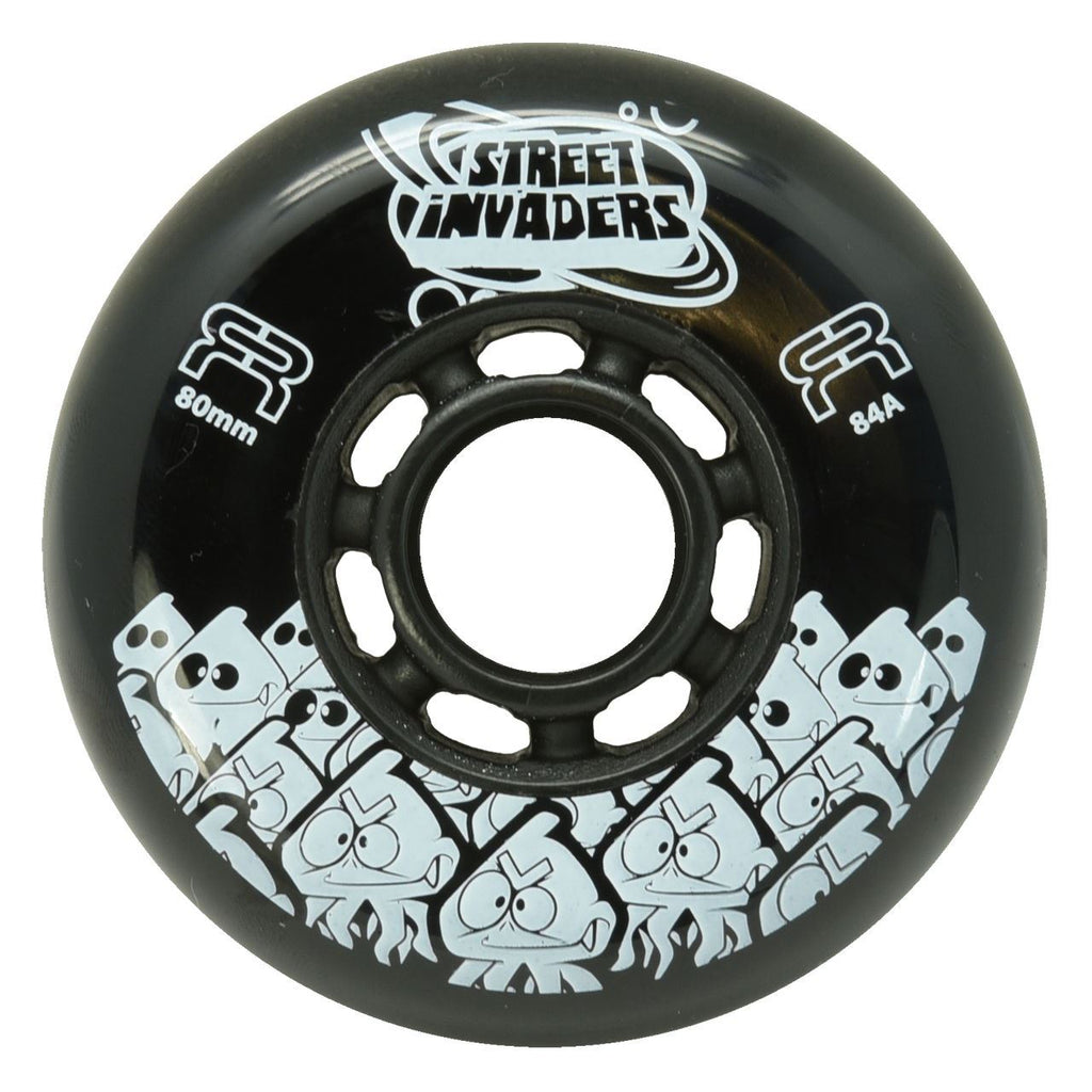 Fr Street Invaders Wheel (Set of 4 Wheels) - Black - 72Mm/84A - Skatewarehouse.co.uk