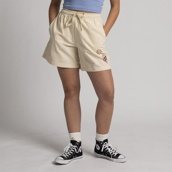 Santa Cruz Womens Shorts Scatter - Off White - Skatewarehouse.co.uk