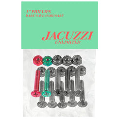 Jacuzzi Unlimited Dark Wave 1" Phillips Hardware Black / Multi Single