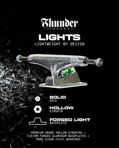 Thunder Lights II (Polished) Skateboard Trucks - 148 (5.5