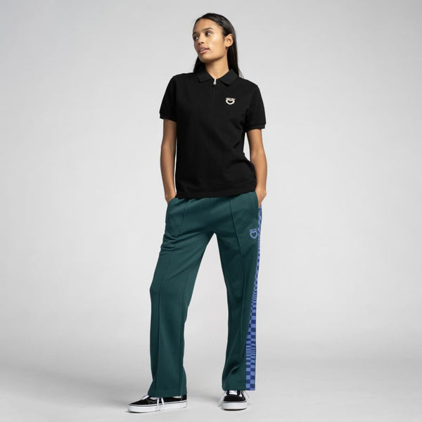 Santa Cruz Womens T-Shirt Oregon Polo - Black - Skatewarehouse.co.uk