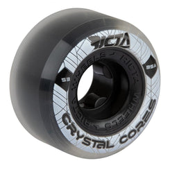 Ricta Skateboard Wheels Crystal Cores 95a - Black / Clear - Skatewarehouse.co.uk