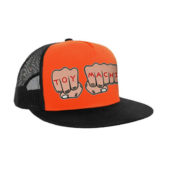Toy Machine Fists Mesh Trucker Cap Orange / Black