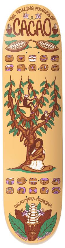 Drawing Boards Cacao Skateboard Deck - 8.8