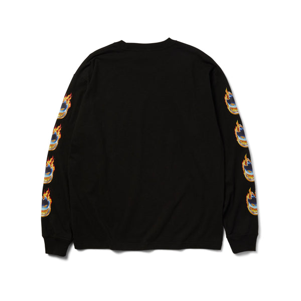 HUF Spitfire Chrome Head LS Tee (Black) - M