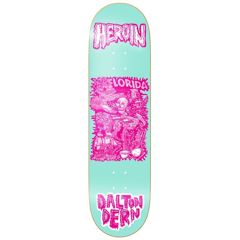 Heroin Dalton Dern Hellscape Skateboard Deck - 9.0"