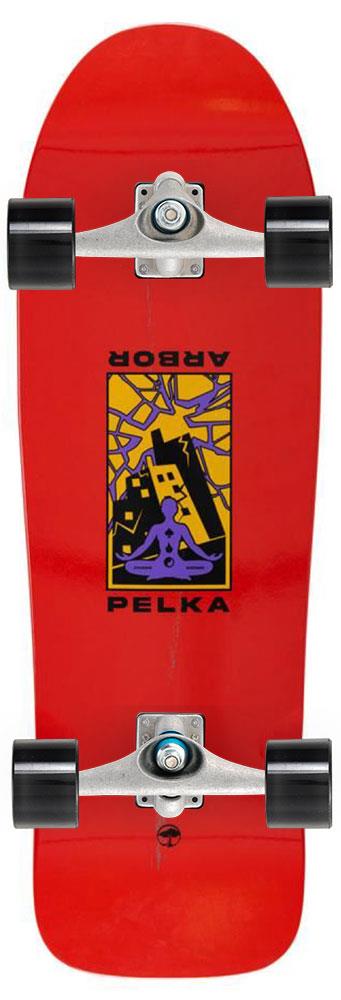 Arbor Ace Pelka 9.75 Chaos x Carver Custom Surf Skate Skateboard CX - 9.75