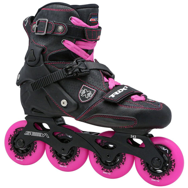 Seba Trix 2 80 Black / Pink Inline Skates - Skatewarehouse.co.uk