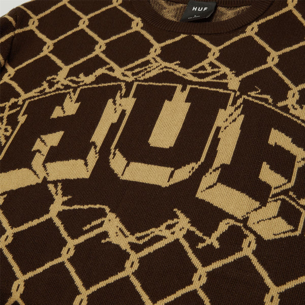 HUF Breakthrough Crewneck Sweater (Bison) - S
