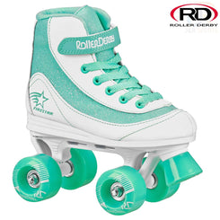 Firestar Quads V2.0 White/Teal. Quad Skates - Skatewarehouse.co.uk