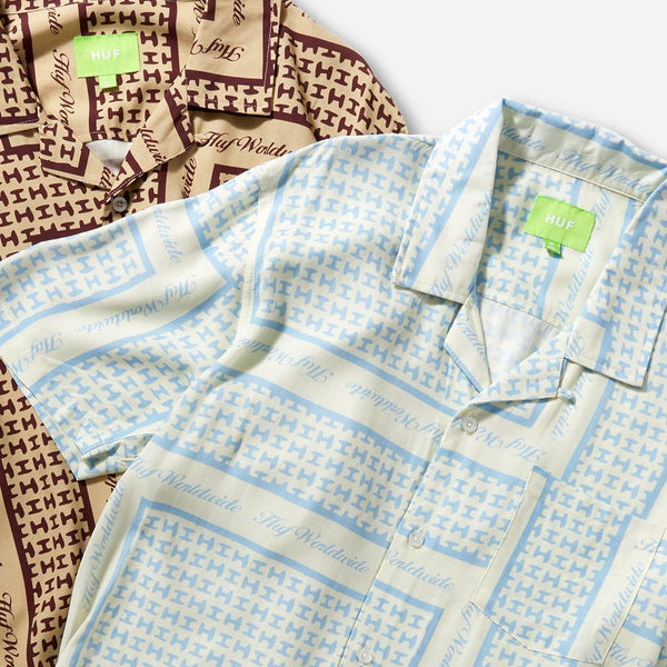 HUF Scarf S / S Resort Top (Tan) T-Shirt - S