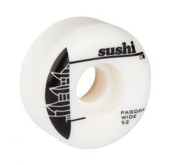 Sushi Pagoda Wide Skateboard Wheels - White