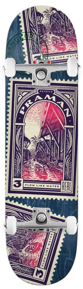 Real Praman Air Mail Full Shape x Venom Custom Complete Skateboard - 8.25" - Skatewarehouse.co.uk