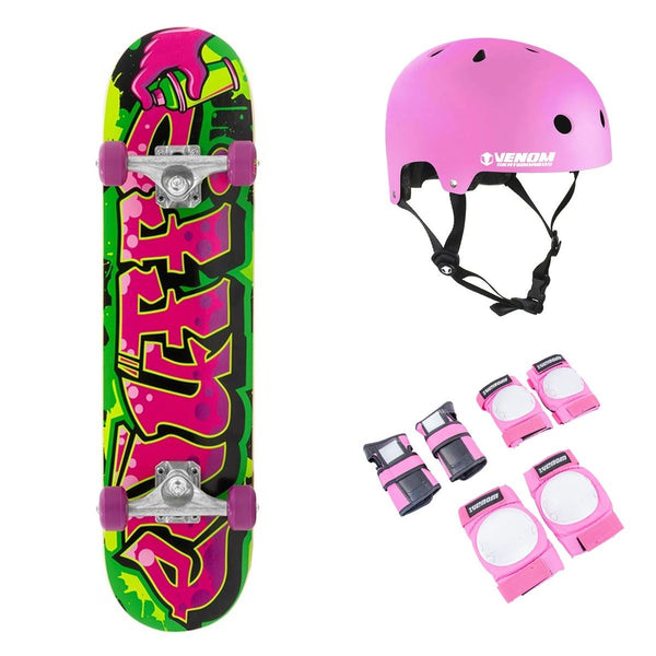 Enuff Graffiti II Mini Pink Complete Skateboard Bundle