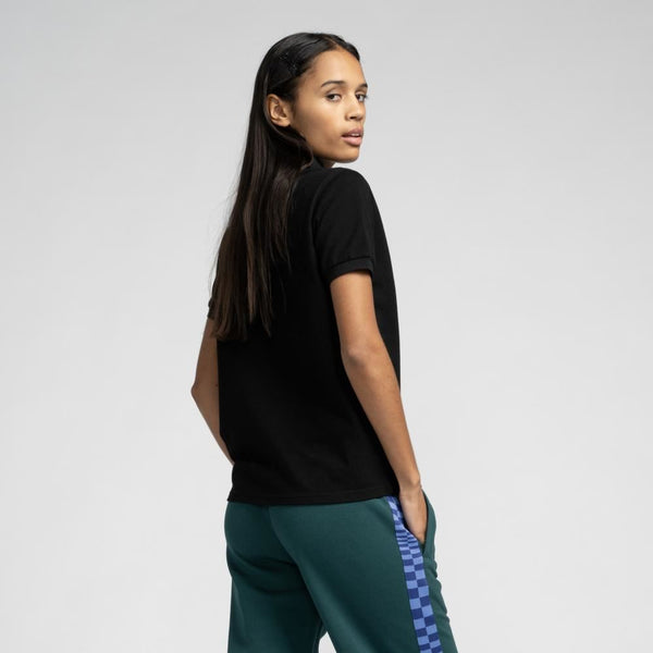 Santa Cruz Womens T-Shirt Oregon Polo - Black - Skatewarehouse.co.uk