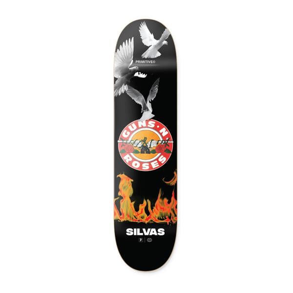 Primitive Silvas Next Door Decks GNRS1 Black x Venom Custom Complete Skateboard - 8.38
