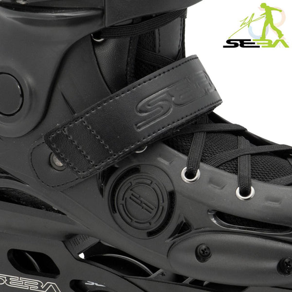 Seba E3 Junior Adjustable In-Line Skates - Black