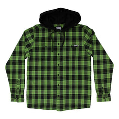 Creature Hooded Shirt Bat Relic - Green / Black - Skatewarehouse.co.uk