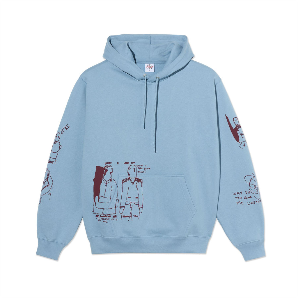 Polar Skate Co Dave Hoodie | The End (Dove Blue) - S