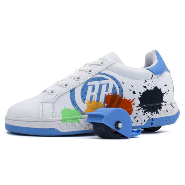 Breezy Rollers Splash - White / Light Blue - Skatewarehouse.co.uk