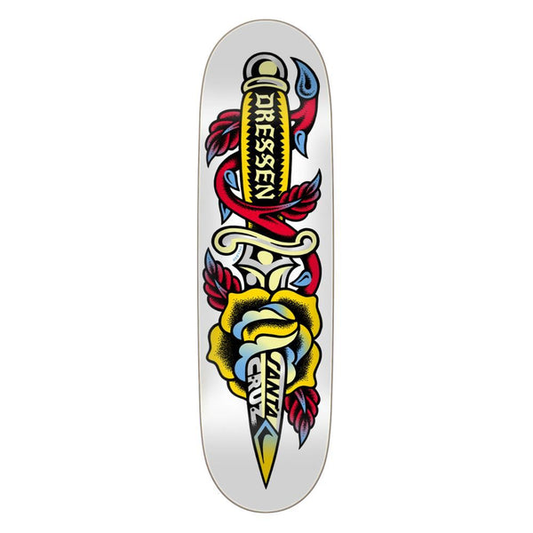 Santa Cruz Dressen Rose Dagger Pro Skateboard Deck - 8.7