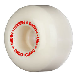 Powell-Peralta Dragon AA Nano Cubic • x 37.5mm • 93A • Off White / Red Skateboard Wheels - 58mm