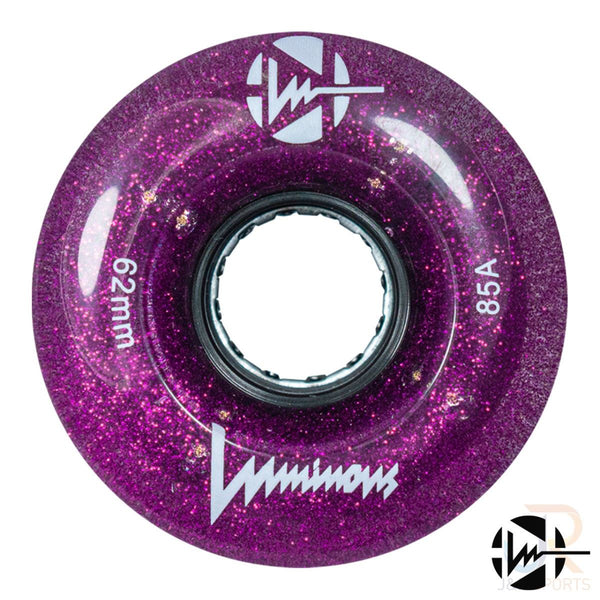 Luminous LED Quad Wheel - Purple Haze - 62mm / 85a (Unit)