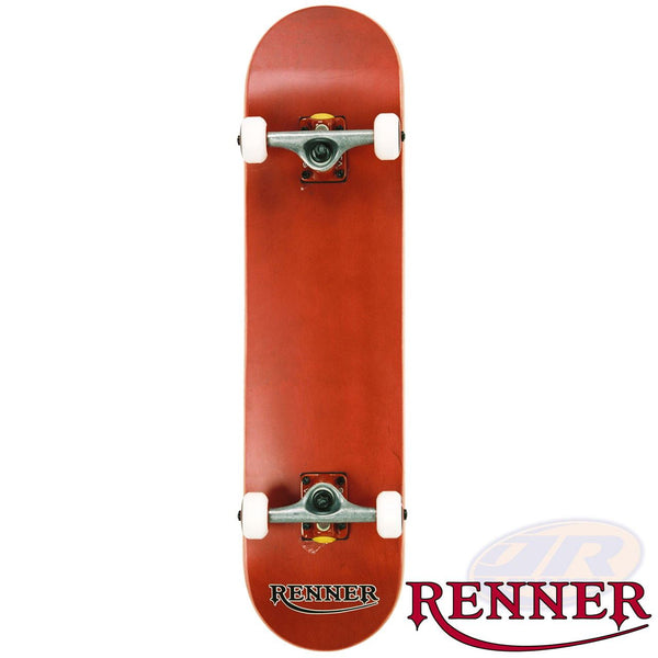 Renner Pro - 7 Ply, Virus Trucks, Abec 9 - Red Complete Skateboard - 7.75