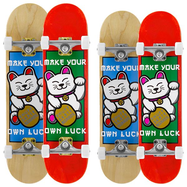 Enuff Lucky Cat Red Complete Skateboard - 7.25