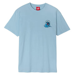 Santa Cruz T-Shirt Screaming Wave - Sky Blue - Skatewarehouse.co.uk