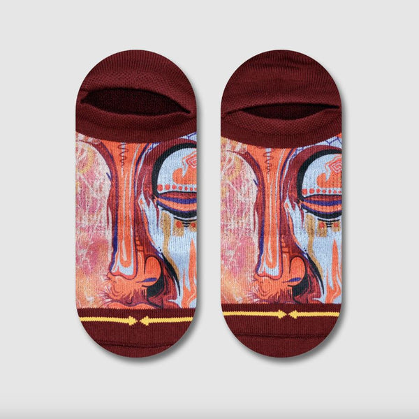 Merge4 Taylor Reinhold Buddha Lite No Show Socks - Skatewarehouse.co.uk