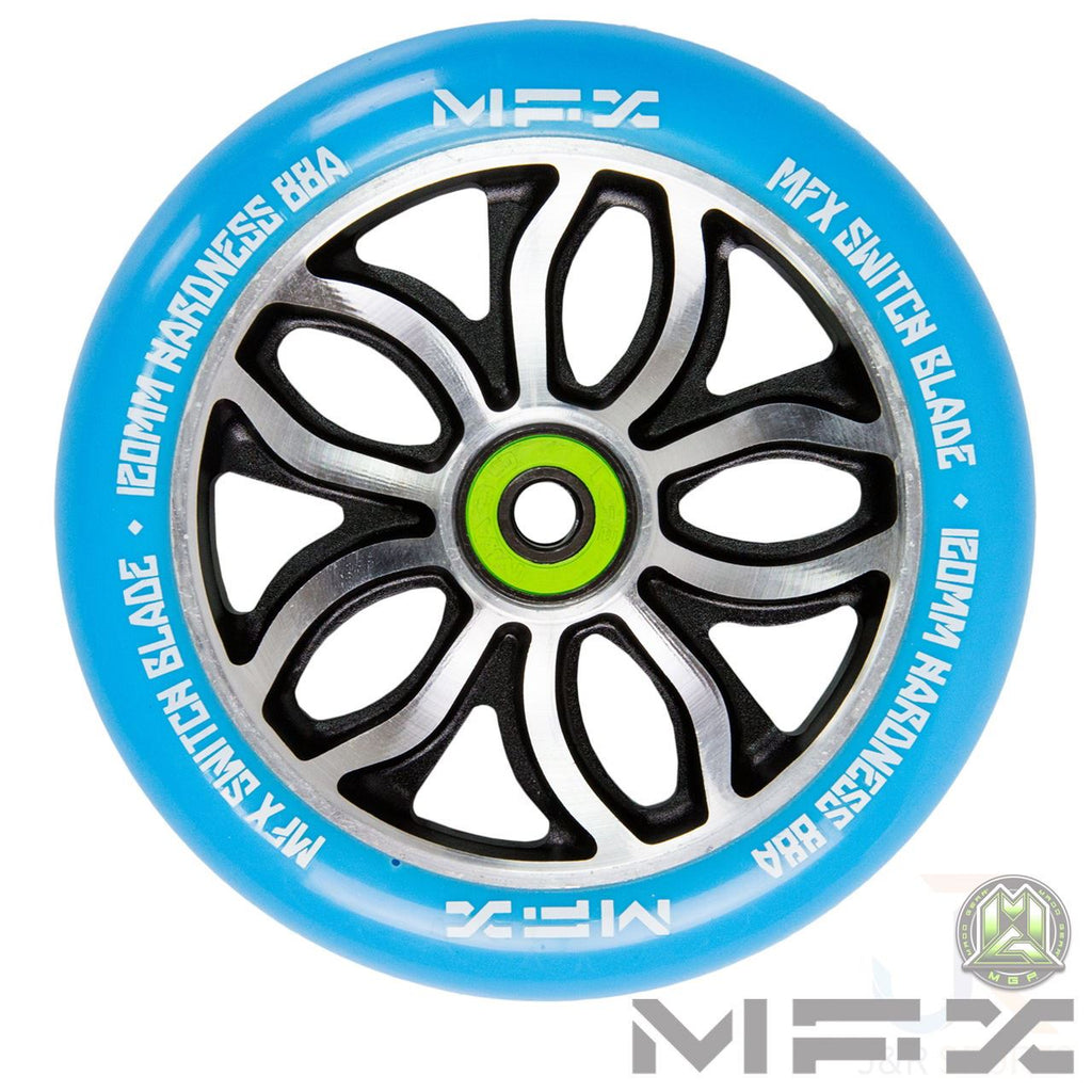 Madd Gear Mfx R Willy Switchblade Sig 120Mm Wheel - Blue - Skatewarehouse.co.uk