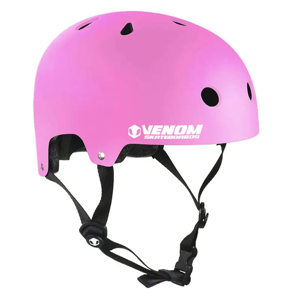 Venom Skateboards Pro Skate Skateboard Scooter Adjustable Helmet - Pink - Small