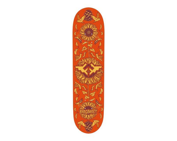 Fracture Wings V4 Red Skateboard Deck - 7.75