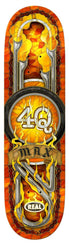Real Max Schaff 4Q Cathedral (Orange) MX Skateboard Deck - 8.5" - Skatewarehouse.co.uk
