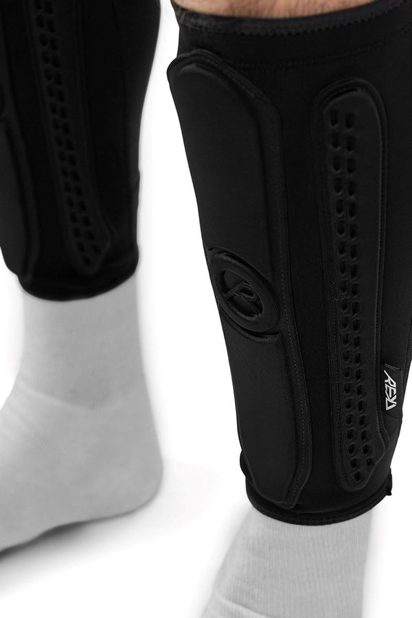 REKD Energy Covert Shin Impact Guards - Black - Skatewarehouse.co.uk