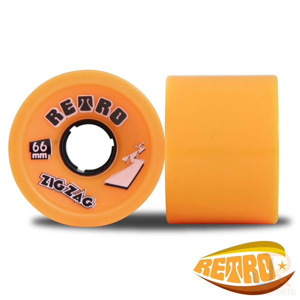 Retro - Classic Zigzags - Orange - 66/86A - Set 4 - Skatewarehouse.co.uk