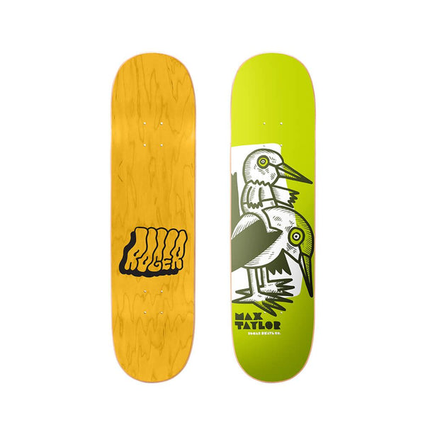 Roger Birds Of A Feather Max Taylor High Concave Square Roger Skateboard Deck - 8.25