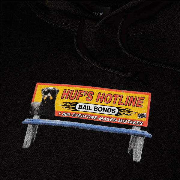 HUF Bail Bonds P / O Hoodie (Black) - S