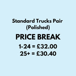 Thunder Standard (Polished) Skateboard Trucks - 143mm (Pair)