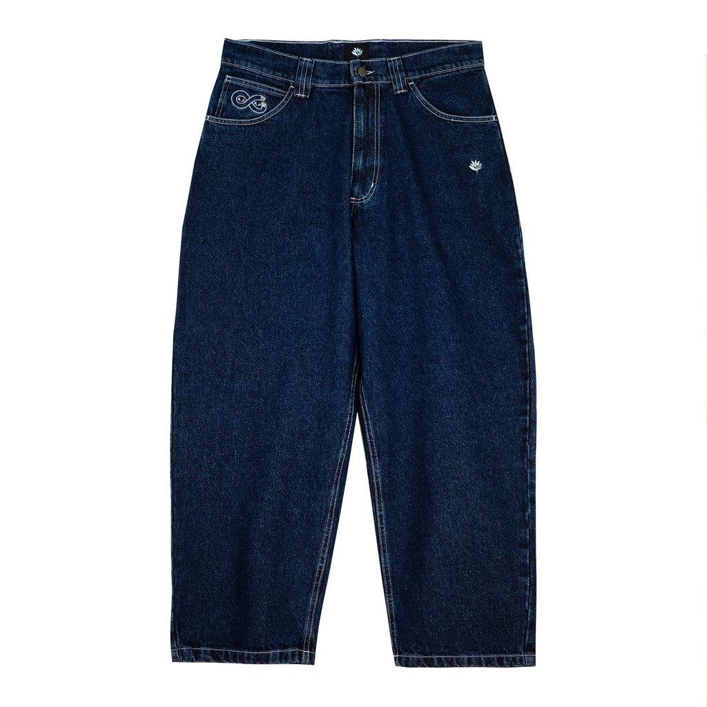 Magenta OG Denim Pants Stitch - Blue Denim