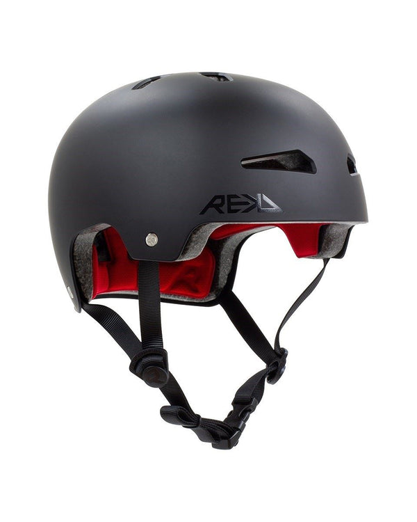 REKD Elite 2.0 Skateboard Skate Scooter BMX Helmet - Black - Skatewarehouse.co.uk