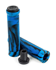 Slamm Scooter Pro Swirl Bar Grips - Blue - Skatewarehouse.co.uk