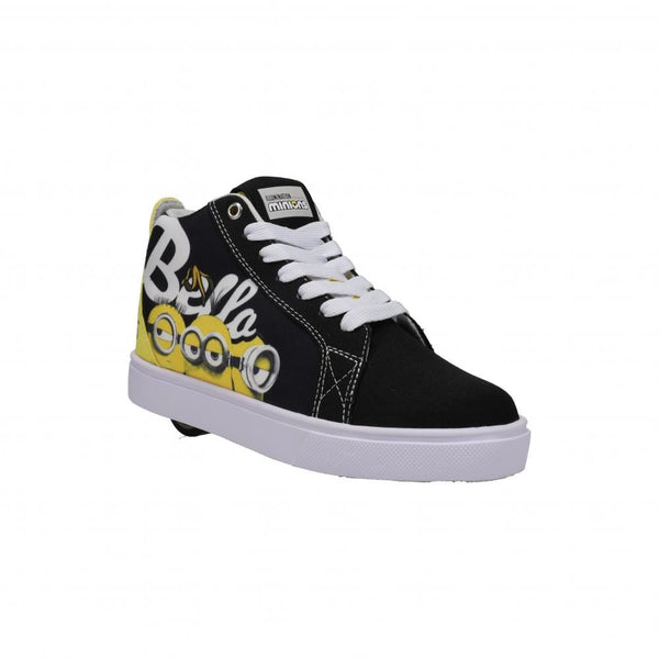 Heelys x Minions Racer 20 Minions - Black / White / Yellow - Skatewarehouse.co.uk