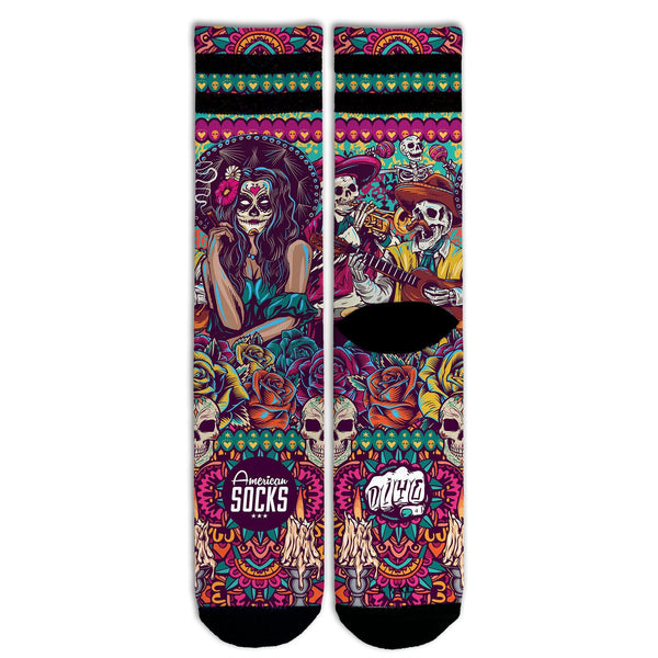 American Socks Día de los muertos - Mid High Socks