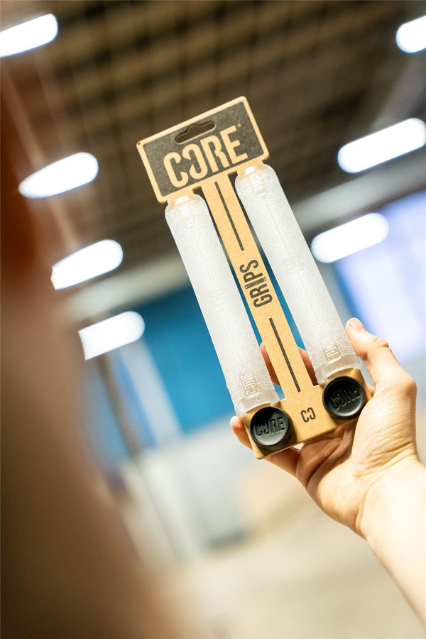 CORE Skinny Boy Handlebar Grips Soft 170mm – Clear - Skatewarehouse.co.uk