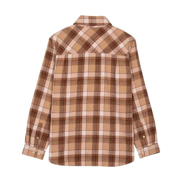 Santa Cruz Shirt Apex Shirt - Brown Check - Skatewarehouse.co.uk