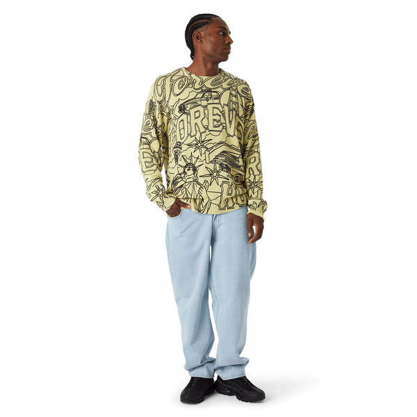 HUF Forever Crewneck Sweater (Pistachio) - L