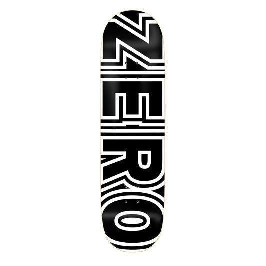 Zero Skateboard Bold Black White x Venom Custom Complete Skateboard - 7.75"