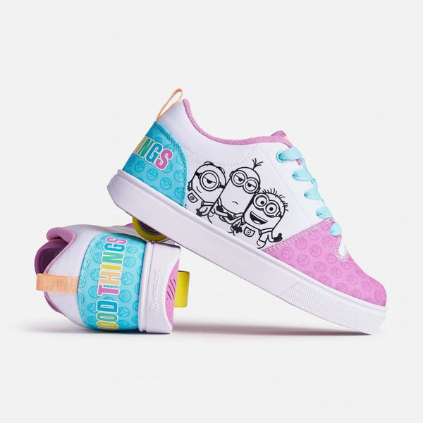 Heelys x Minions Minions Ezzential - White / Purple / Sky Blue - Skatewarehouse.co.uk